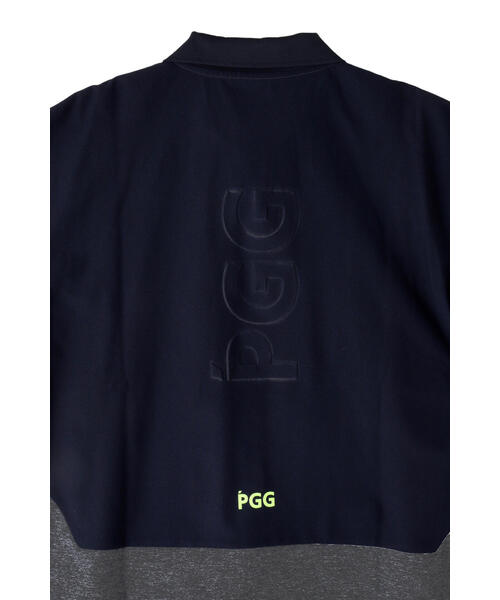 PGG グレー ポロシャツ PGG ポロシャツ 「PGG」TEXBRID 梨地半袖ポロシャツ 「杢グレー