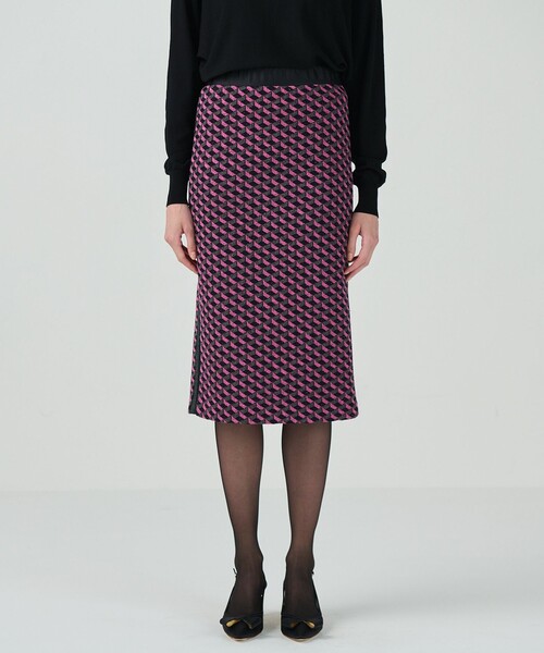 GRACE CLASS スカート ラメジャガードラインスカート : ZOZOTOWN Yahoo