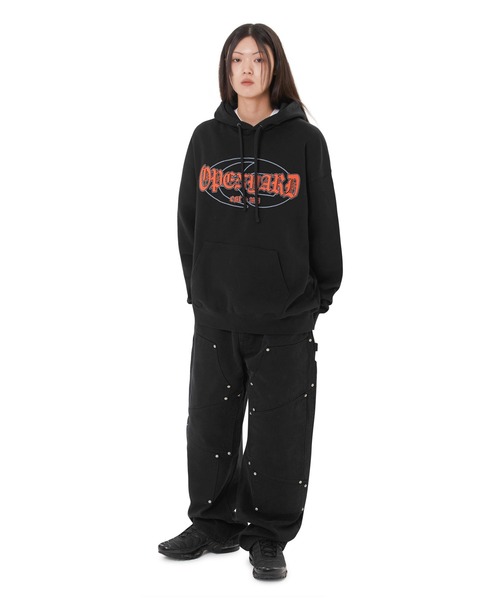 パーカー 「OY/オーワイ」 CRACKED LOGO HOODIE/ひび割れ ロゴパーカー レディース メンズ OY パーカー 「OY/オーワイ」 CRACKED LOGO HOODIE/ひび割れ