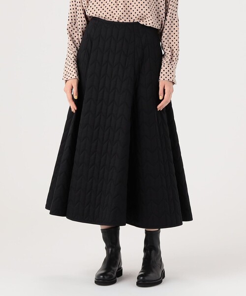 ユニオンランチ キルティングフレアースカート ロンハーマン購入 ブラック UNION LAUNCH スカート キルティング フレアスカート : ZOZOTOWN Yahoo
