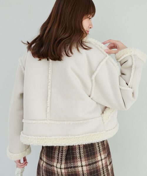 MAJESTIC LEGON（マジェスティックレゴン） コート アウター もこもこ