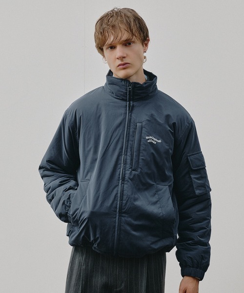 Adoon plain ブルゾン アウター ADDED STAND NECK BOA BLOUSON