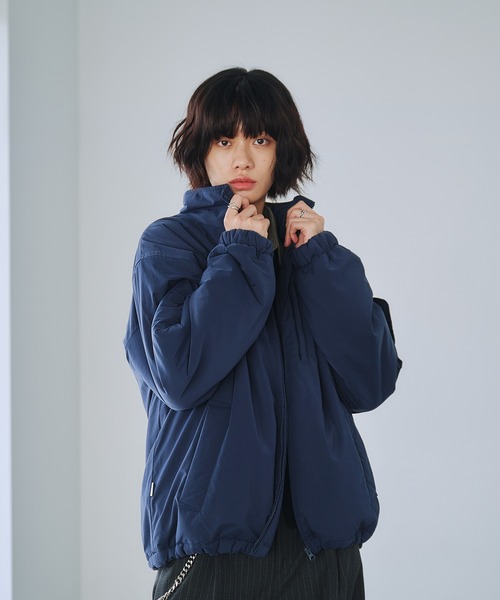 Adoon plain ブルゾン アウター ADDED STAND NECK BOA BLOUSON