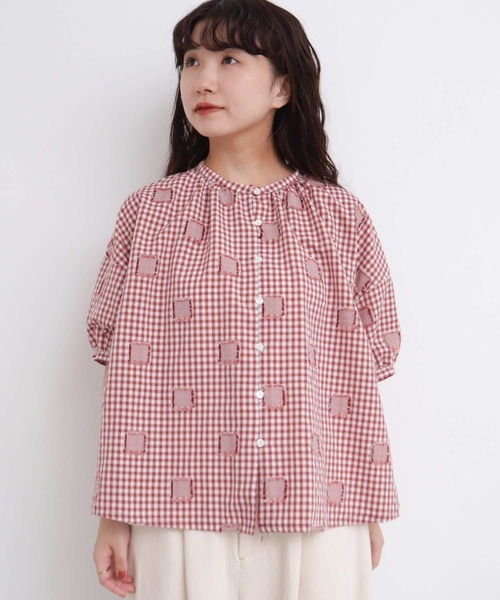 l'atelier du savon ブラウス シャツ カットドビー しかく