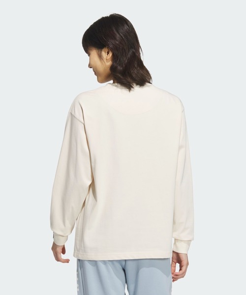 adidas tシャツ エッセンシャルズ プラス スモールロゴ 長袖T