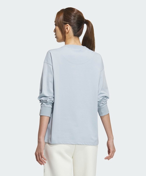 大人気★adidas エッセンシャルズ プラス 長袖Tシャツ★シンプル adidas tシャツ エッセンシャルズ プラス ルーズフィット スリー