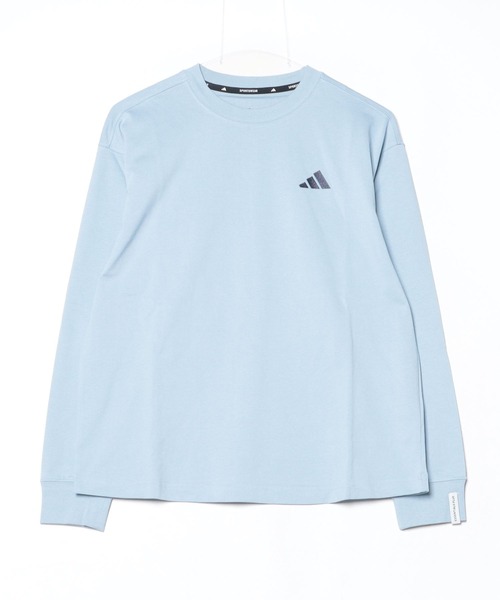 adidas tシャツ エッセンシャルズ プラス スモールロゴ 長袖T