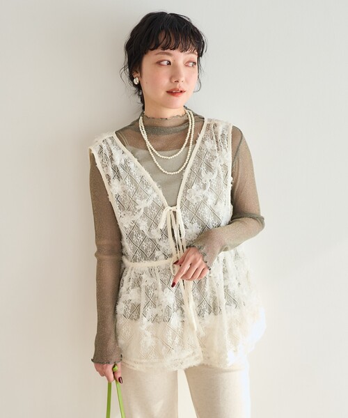 FREAK'S STORE（フリークスストア） ベスト ジレ 2WAYシアーレース