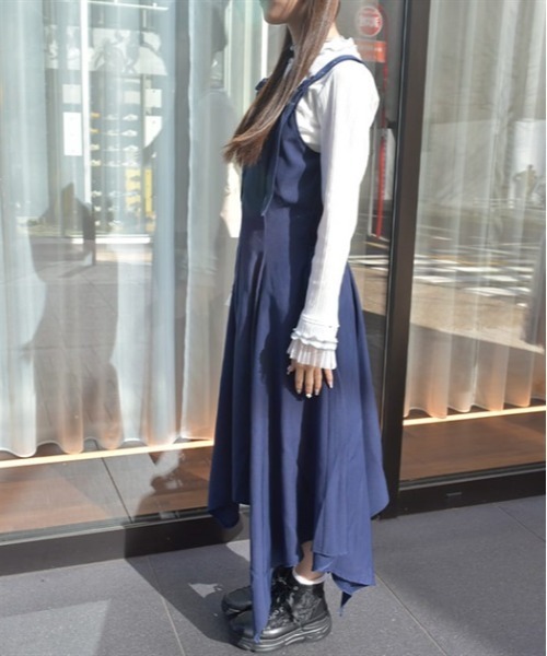 morphose ネイビー ジャンパースカート　ヘッドドレス付 No.824 dim light ジャンパースカート+ヘッドドレスセット 紺系(Navy