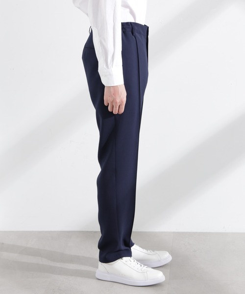 NANO universe パンツ 「N TROUSERS PREMIUM」強撚ピケストレッチ