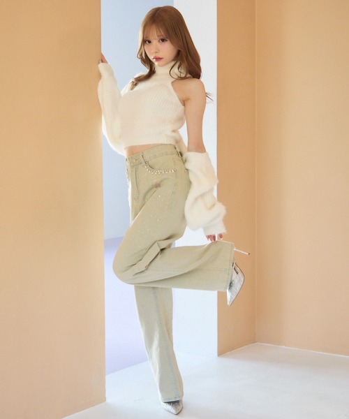 るる　様確認用 TITTY＆CO. ジーンズ デニム デニムパンツ パールデコレーション