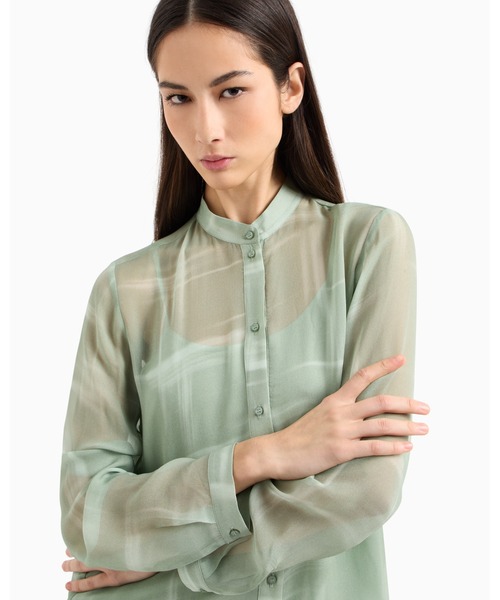 新品★Armani Exchange アルマーニ　ブラウス　Sサイズ ARMANI EXCHANGE ブラウス シャツ 「A|X アルマーニ