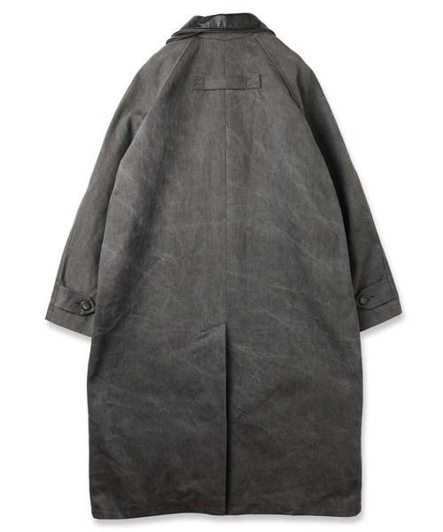 JieDa（ジエダ） ステンカラーコート コート LEATHER COLLAR FADE OVER