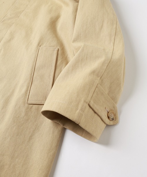 JieDa（ジエダ） ステンカラーコート コート LEATHER COLLAR FADE OVER