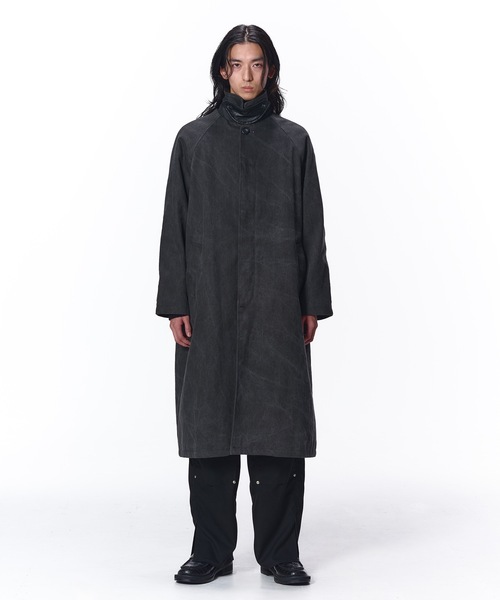 JieDa（ジエダ） ステンカラーコート コート LEATHER COLLAR FADE OVER
