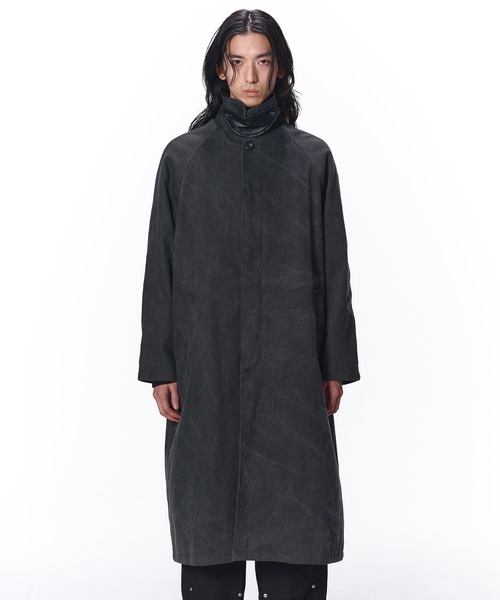JieDa（ジエダ） ステンカラーコート コート LEATHER COLLAR FADE OVER