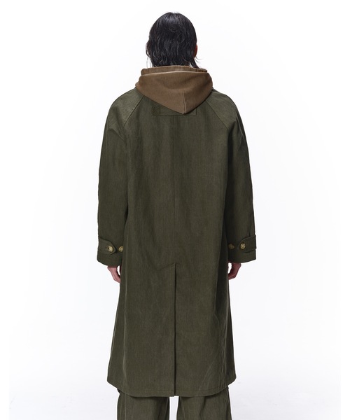 JieDa（ジエダ） ステンカラーコート コート LEATHER COLLAR FADE OVER