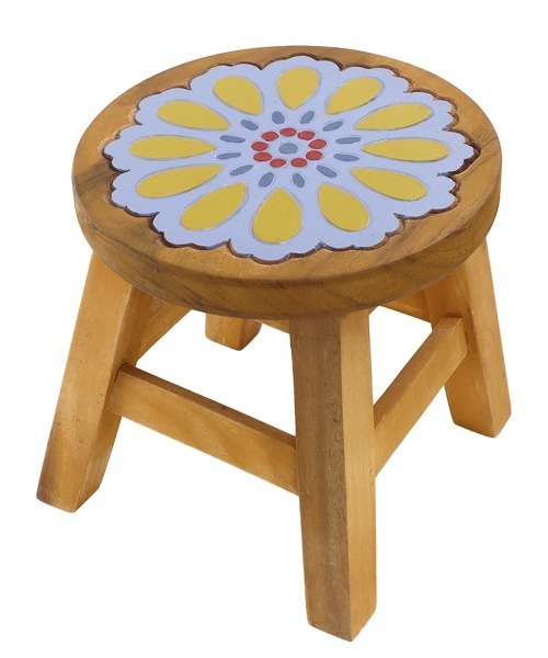 チチカカ（TITICACA） インテリア ラウンドスツールフラワー