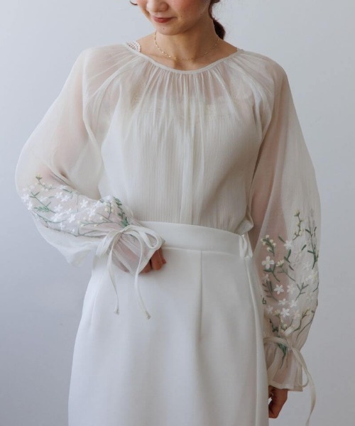 flower ブラウス シャツ ラッキーブーケブラウス レディース