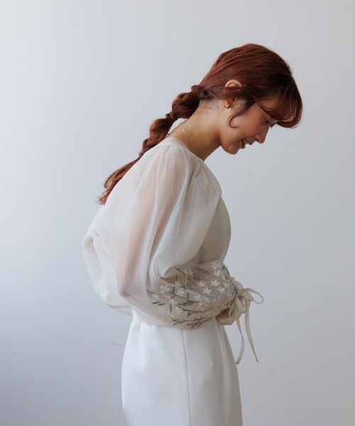 yun様⭐︎オーガ⭐︎BOUQUET⭐︎プーケットブラウス flower ブラウス シャツ ラッキーブーケブラウス レディース