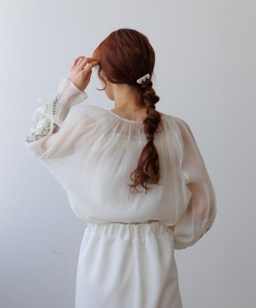 flower ブラウス シャツ ラッキーブーケブラウス レディース