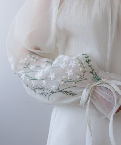 flower ブラウス シャツ ラッキーブーケブラウス レディース