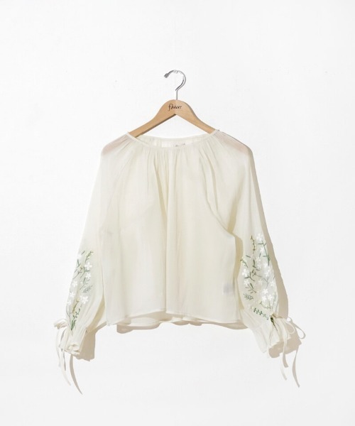 flower ブラウス シャツ ラッキーブーケブラウス レディース