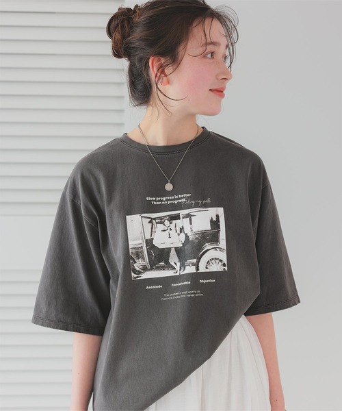 ◆ boohoo ◆ オーバーサイズ グラフィティ プリントTシャツ titivate tシャツ オーバーサイズピグメントフォトプリントT