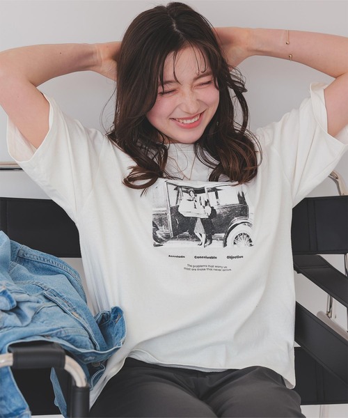 titivate（ティティベイト） tシャツ 半袖 オーバーサイズピグメント