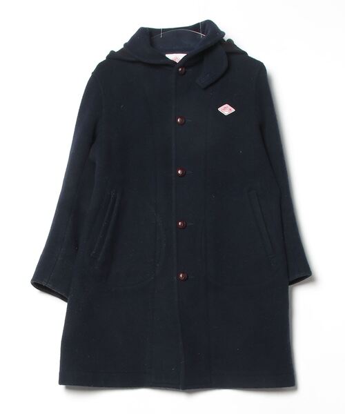 ネイビー DANTON コート DANTON ウールモッサ スタンドカラーダウン