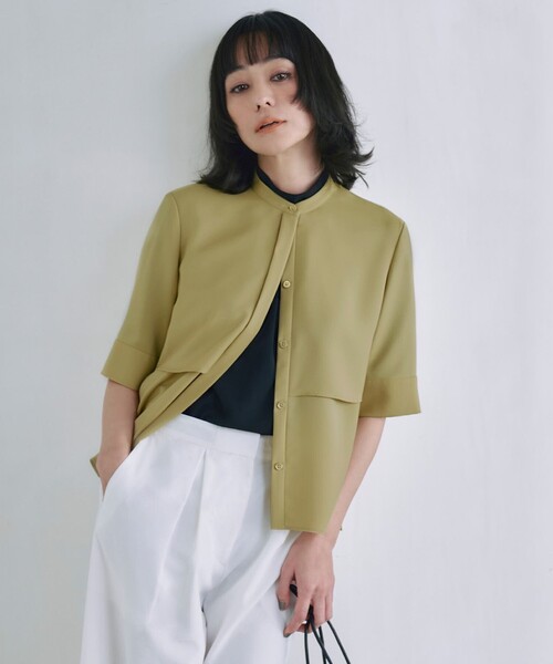 ICB（アイシービー） ブラウス シャツ 「洗える」ストレッチジョー