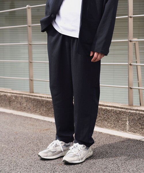 新品ビームス ハートジャケット パンツ 上下 セットアップ メンズ ネイビー 紺 BEAMS HEART セットアップ ポリエステルドビー ジャケット