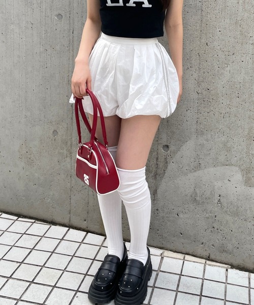 FOREVER21 パンツ 「2025SS」ラインバルーンショートパンツ