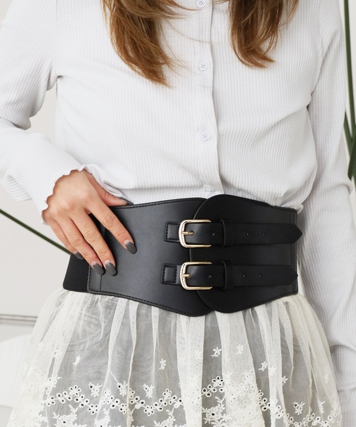 rurumu: レザー コルセット ベルト rurumu:（ルルムウ）の「rurumu:/ルルムウ/leather corset belt