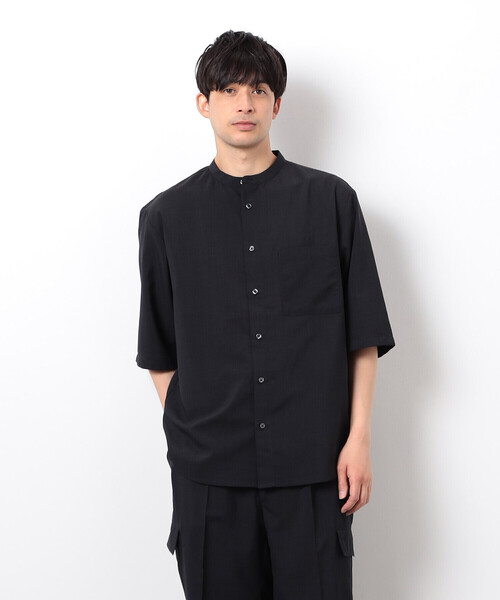 【本日限定価格】COMME CA COLLECTION コムサ 黒 長袖シャツ COMME CA ISM（コムサイズム） シャツ 「セットアップ対応」リネン