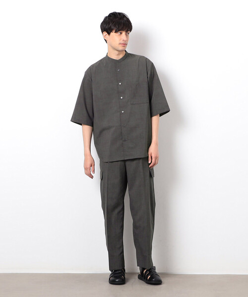 COMME CA ISM（コムサイズム） 七分袖 シャツ 「セットアップ対応