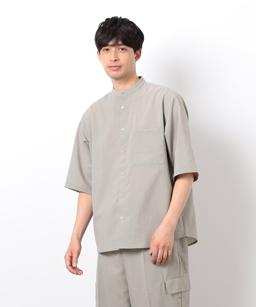 COMME CA ISM（コムサイズム） 七分袖 シャツ 「セットアップ対応