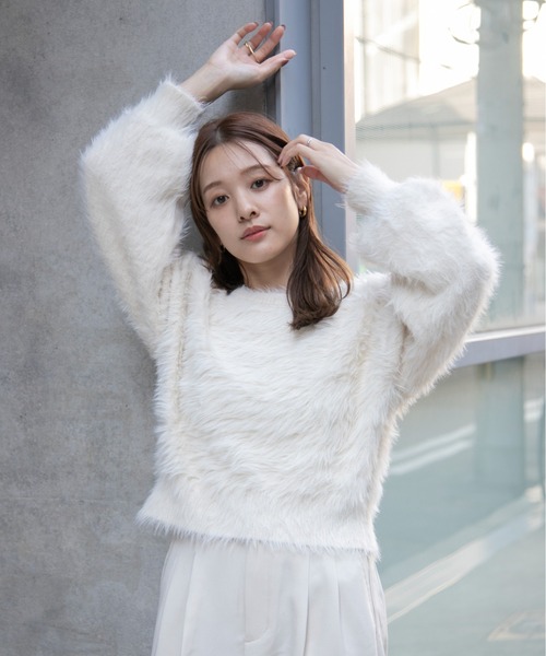 SENSE OF PLACE by URBAN RESEARCH 長袖ニット ONE ホワイト