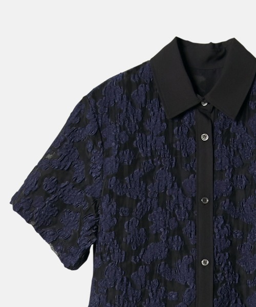 LE CIEL BLEU ワンピース シアージャカードドレス / Sheer