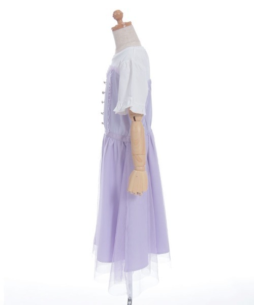 アクシーズファム　キッズ　ワンピース　チュニック　140 半袖　長袖 axes femme（アクシーズ ファム） ワンピース リボンパーツチュール