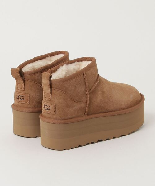UGG ブラウン ショートブーツ 厚底 JP24ｃｍ EU38 UGG ブラウン ショートブーツ 23/24/25/26cm 多サイズ選択 - メルカリ