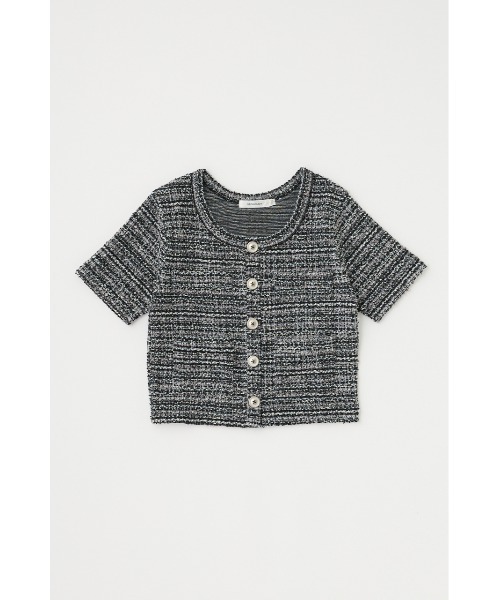 新品タグ付moussy カーディガン TWEED LIKE トップス MOUSSY カーディガン TWEED LIKE トップス レディース