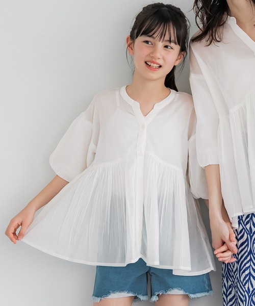 SHIPS KIDS:80〜90cm / レース ピンタック 長袖 ブラウス SHIPS｜SHIPS KIDS:80~90cm / レース ピンタック 長袖 ブラウス