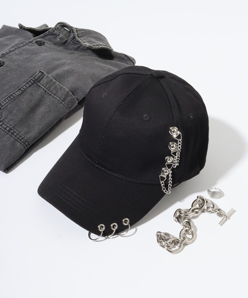 FUNALIVE（ファンアライブ） キャップ 帽子 バーベルピアス＆チェーン