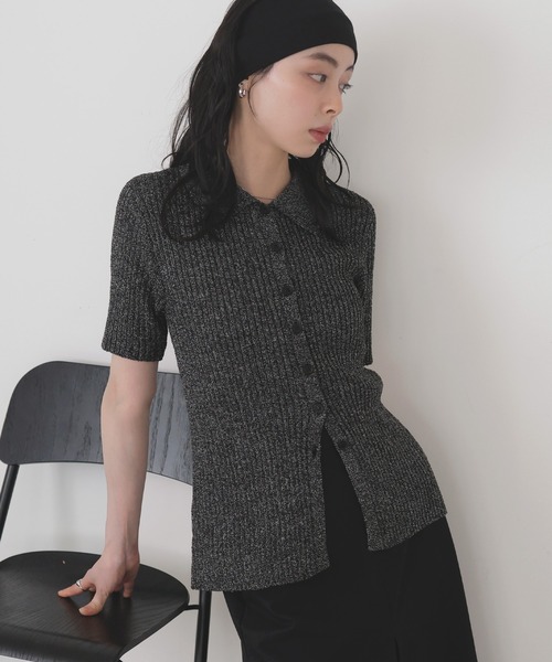 売れ筋商品|||マルコポーロ ニット&セーター レディース アウター Jumper - black LIAN ニット セーター ミックスサマーポロニット レディース