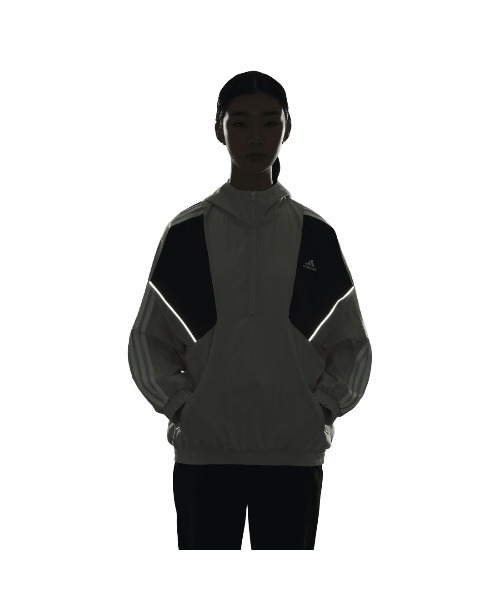adidas コート アウター アディダス カラーブロック スリー