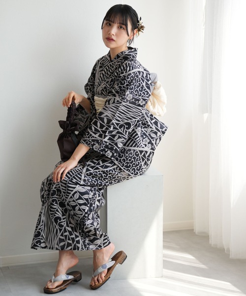 utatane 浴衣 選べる浴衣3点セット ニコアンティークオリジナル 国内