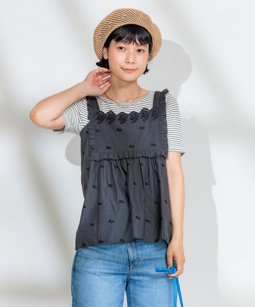 み*者様 スティッチ フリースフード 耳付き SLY | FRONT HOOK RIB トップス (ニット ) |SHEL'TTER WEBSTORE