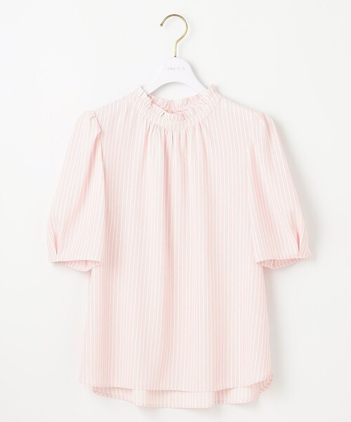 any SiS ブラウス シャツ 「洗える」フリルネックスタンド