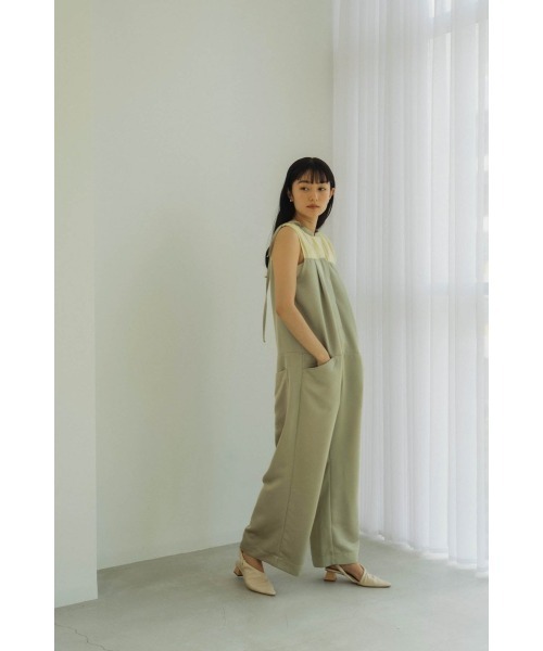 knuth marf サテンオールインワン Knuth Marf オールインワン ennui sheer satin all in one